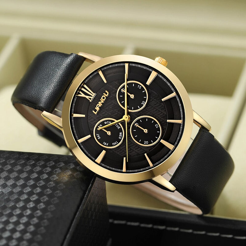 Relógio Black Dourado+ Pulseira Black Dourada